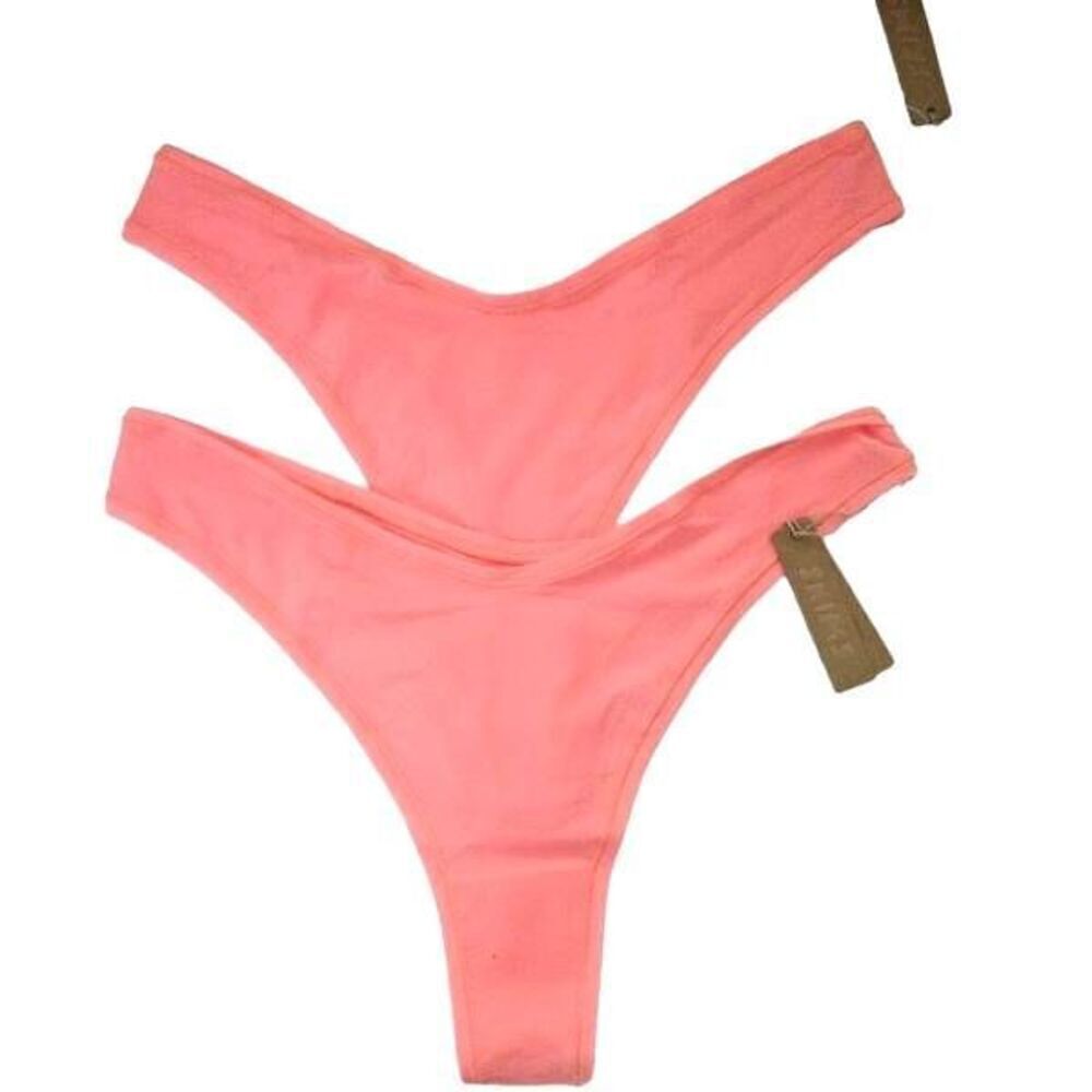 2 PAIRS SKIMS V CUT PANTY NWT